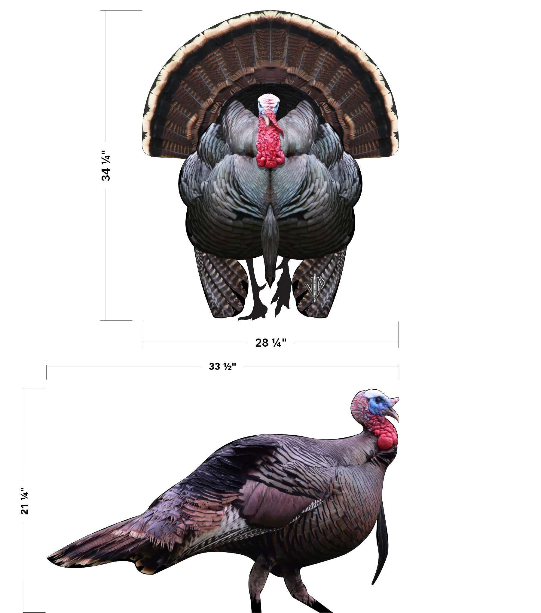 2D Tom Turkey Frontal & Broadside Targets Combo Pack - Image 2
