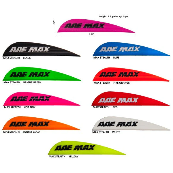 AAE Max Stealth 2.7"  Vanes (50 pk)