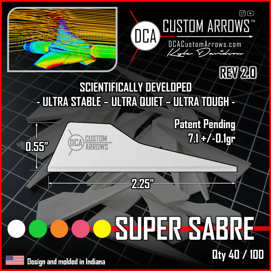 DCA Super Sabre Vanes / Original or Mini / 100 pack