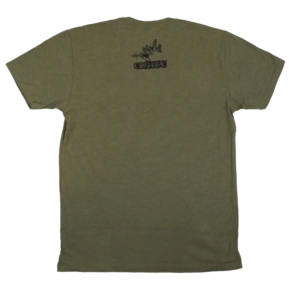 ELKHUNTR Shed Tee Shirt - Military Green - Image 2
