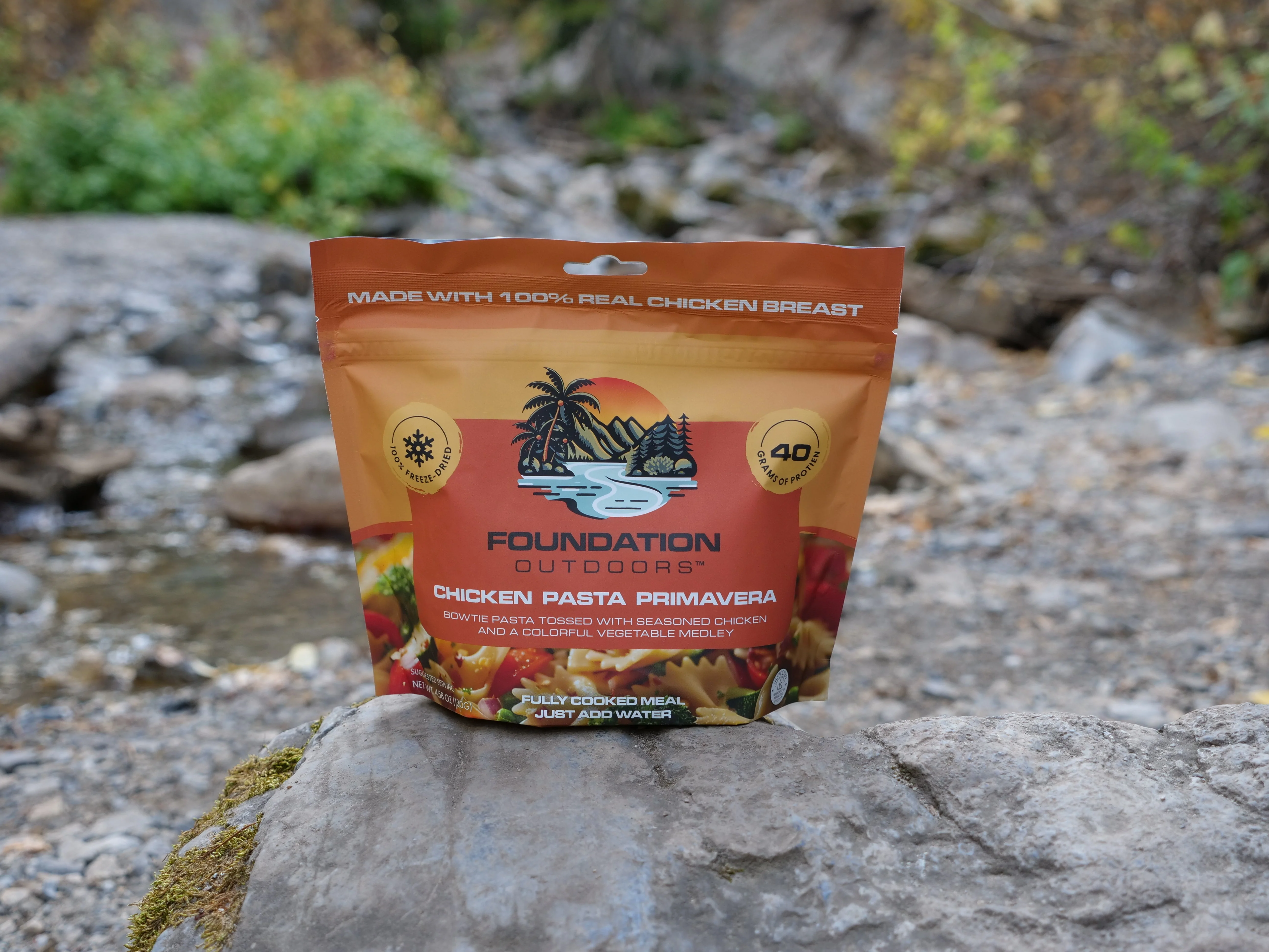 FOUNDATION Outdoors Chicken Pasta Primavera Meal - Image 7