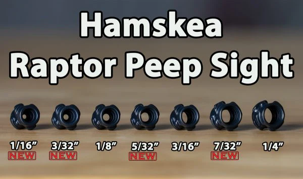 Hamskea RAPTOR PEEP Sight (Black)(Multiple Sizes) - Image 3